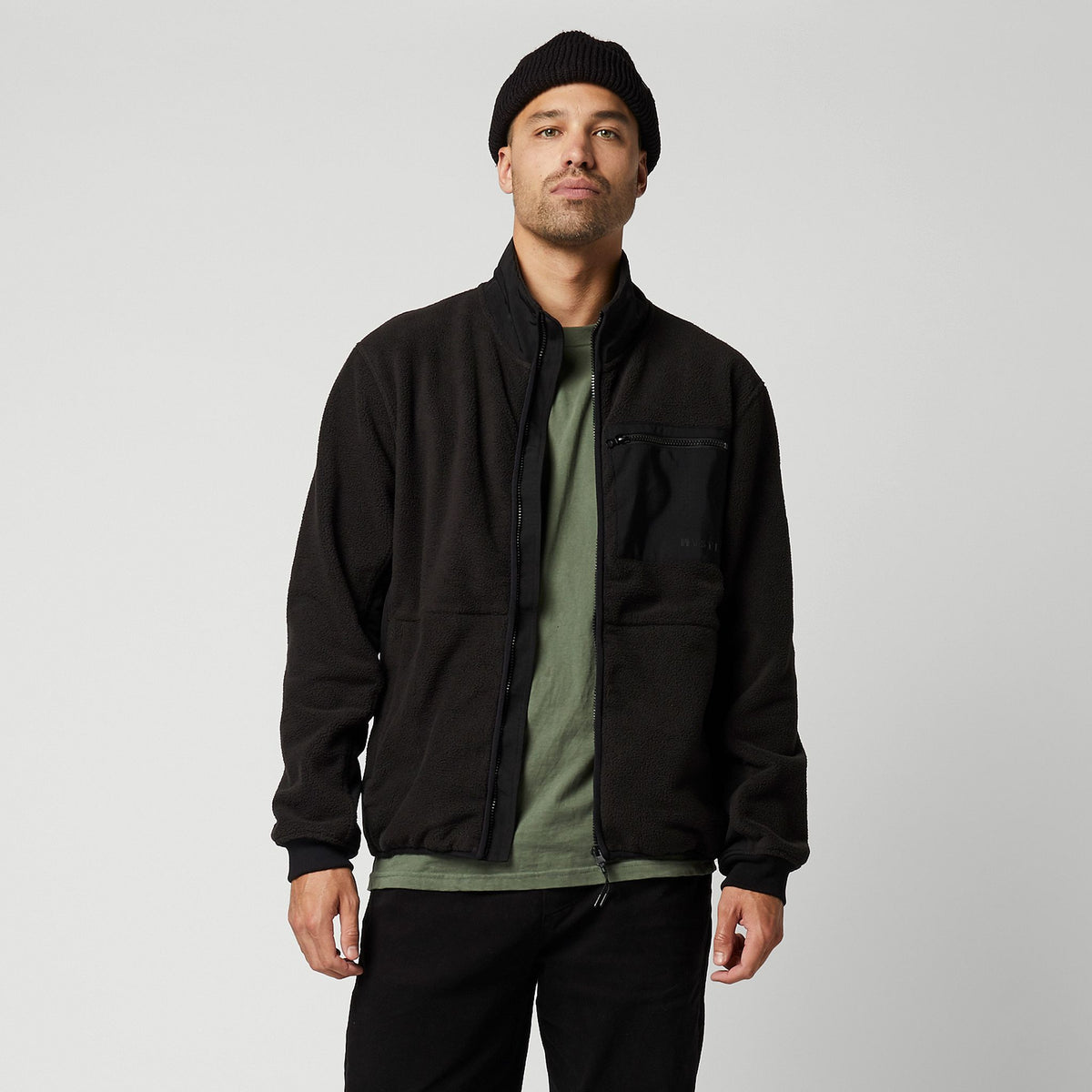 Mystic DTS Fleece Zip Thru Sweat 2027 (2)