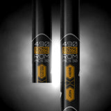 Patrik Mast RDM 80% Carbon-Mast in Schwarz und Gold, 490er Größe mit Mcs 30 Kennzeichnung