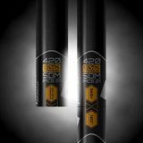 Patrik Mast SDM 80% Mast schwarz mit goldenen Details, 42mm Carbon Durchmesser, MCS 21 Profil, Frontalansicht