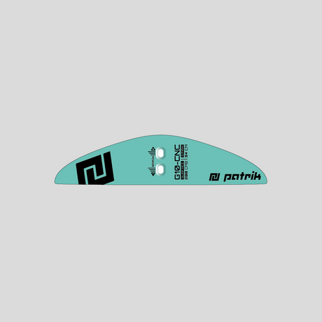 Patrik Foil Back Wing türkis mit schwarzem Logo, Seitenansicht