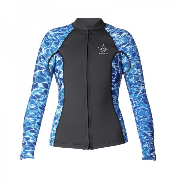 Xcel Ocean Ramsey Womens Top L-S Front Zip 2mm