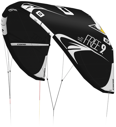 Core Free 7m² - gebrauchte Testschirme 2017 - black